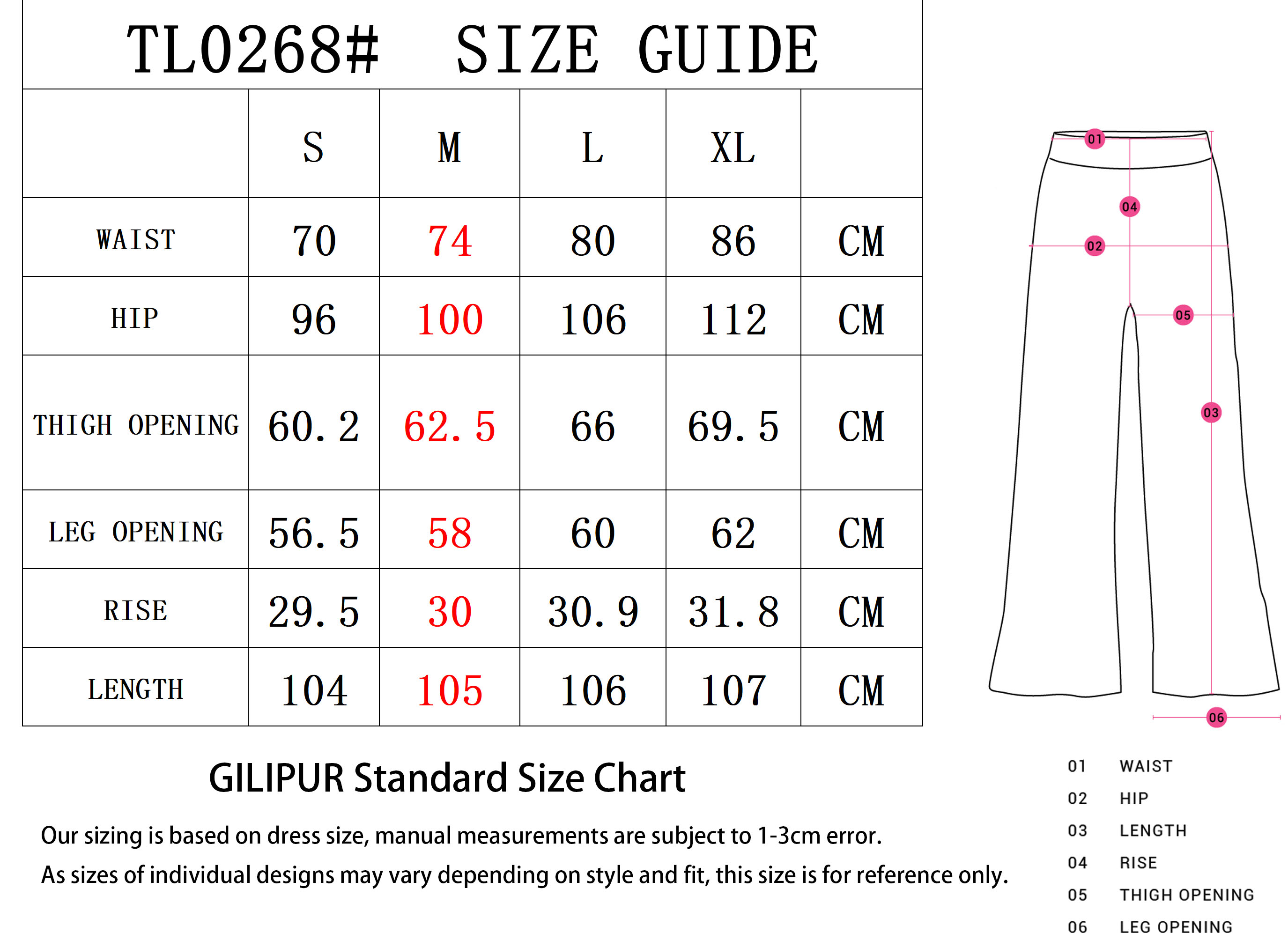 SIZE GUIDE-恢复的