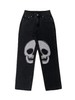 GILIPUR Street Hip hop Skull Vintage Printed Jeans TL264