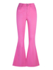 GILIPUR Flared Jeans Women High Waist Pink Stretch Baggy Trousers