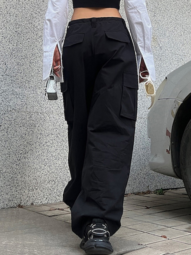 GILIPUR Pocket Drawstring Sweatpants Baggy Trousers TL0214