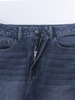 GlLIPUR Street Metal Vintage Style Denim Trousers Jeans